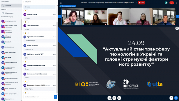 Перша Стратегічна сесія &laquo;Актуальний стан трансферу технологій в Україні та головні стримуючі фактори його розвитку&raquo;